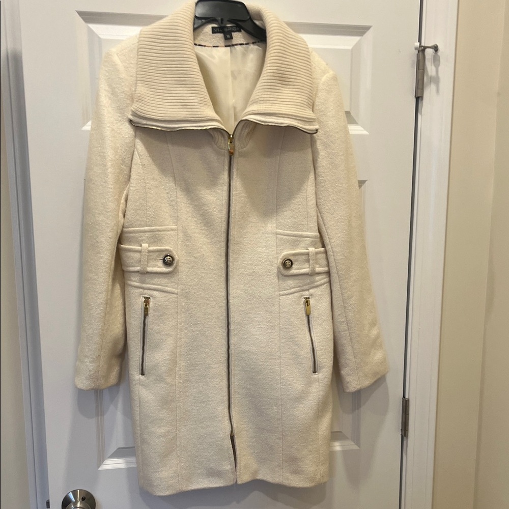 Via Spiga Cream Trench Coat